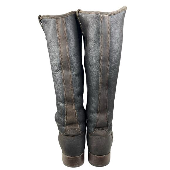 Frye Women’s Melissa Button Shearling Lined Lug Sole Riding Boot Size US 9.5 - Picture 8 of 14